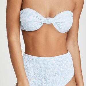 Charlie Holiday Smocked floral bikini
